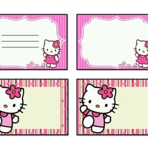 Etiquetas Escolares de Hello Kity